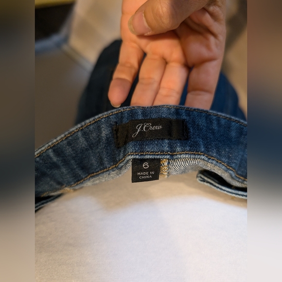 JCREW 💙DENIM💙 BUTTON TRENCH DRESS // SIZE 6 - Picture 5 of 8